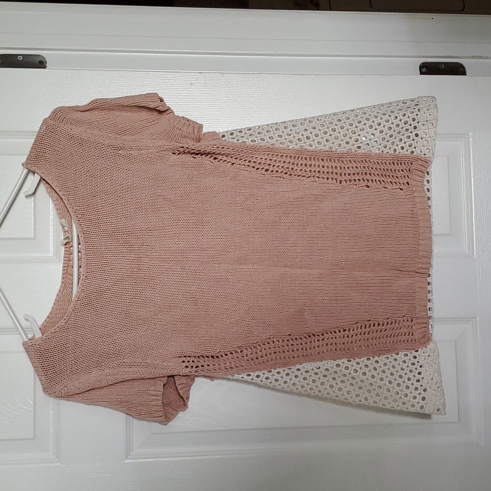 Anthropologie Moth Short Sleeve Sweater